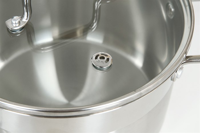 Bộ 3 nồi inox 3 đáy nắp kính Elmich EL-2324MN Màu Inox