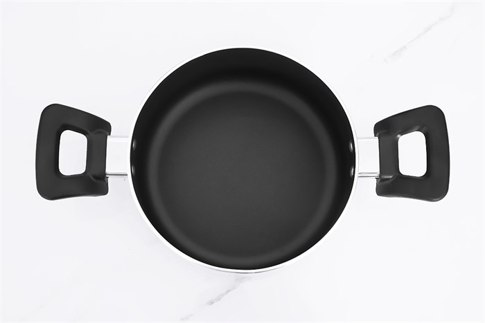 Nồi nhôm chống dính nắp kính 18 cm Elmich EL-5213MN18 Màu Màu be