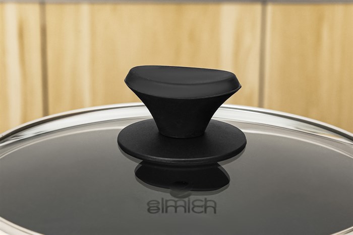 Nồi nhôm chống dính nắp kính 22 cm Elmich EL-5213MN22 Màu Màu be