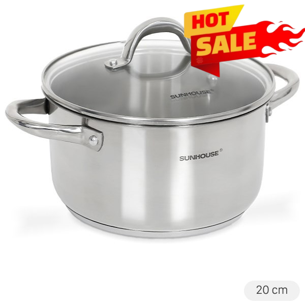 Nồi inox 3 đáy Sunhouse SHG308-20