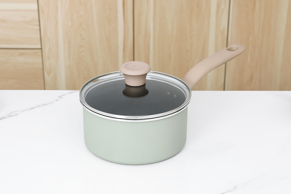 Quánh nhôm chống dính nắp kính 18 cm Tefal So Matcha G1792395 Màu Xanh
