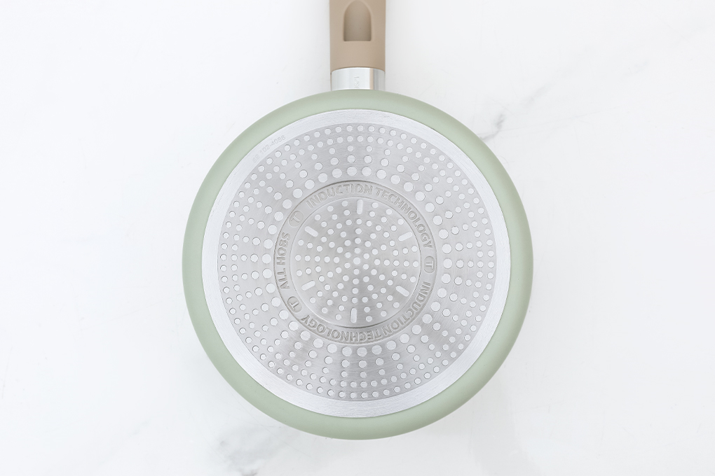 Quánh nhôm chống dính nắp kính 18 cm Tefal So Matcha G1792395 Màu Xanh