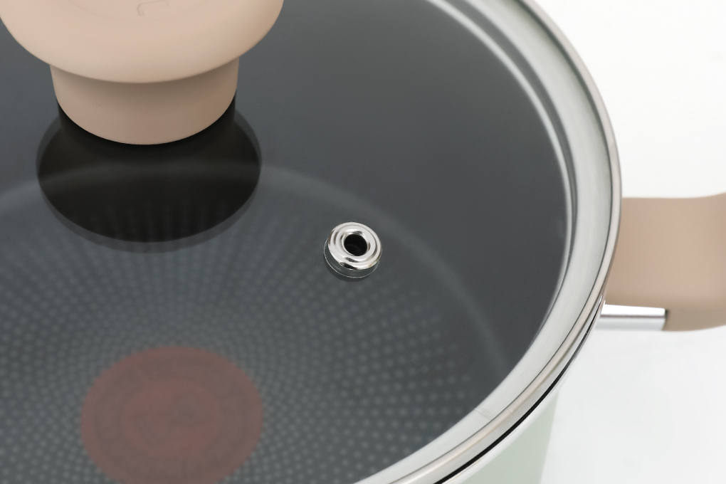 Quánh nhôm chống dính nắp kính 18 cm Tefal So Matcha G1792395 Màu Xanh