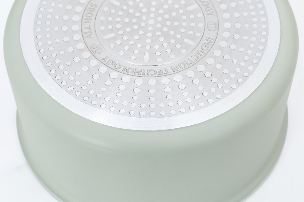Quánh nhôm chống dính nắp kính 18 cm Tefal So Matcha G1792395 Màu Xanh
