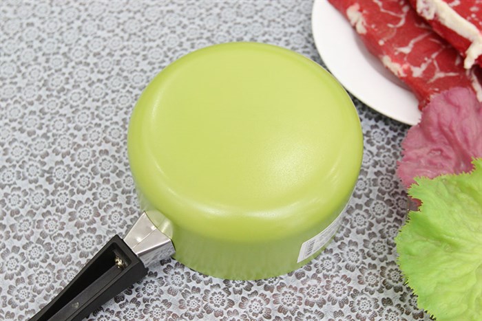 Quánh nhôm chống dính nắp kính 16 cm Sunhouse SHG-MP16 Màu Xanh lá