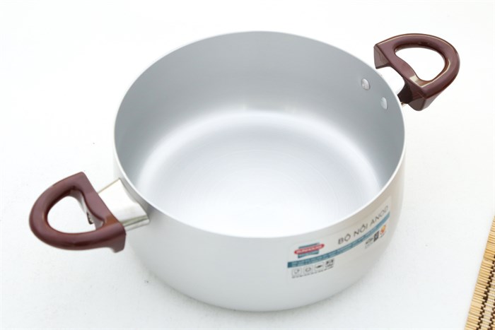 Bộ 3 nồi nhôm anod Sunhouse SH8833QT Màu Xám