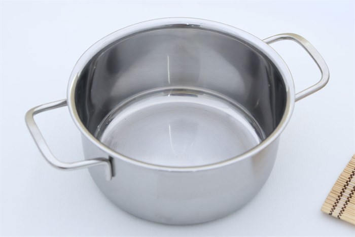 Bộ 3 nồi inox đáy từ 16, 18, 24 cm Happycook Elegan EL-06SRY Màu Inox