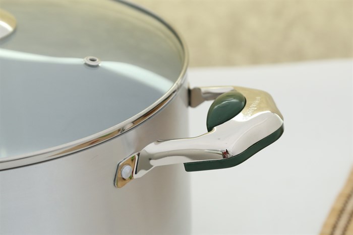 Nồi nhôm anod nắp kính 26 cm Sunhouse SHG88-26S Màu Bạc