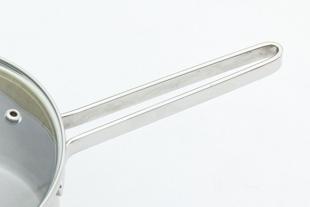 Quánh inox 3 đáy nắp kính 16 cm Happycook Richar Q16-RS Màu Inox