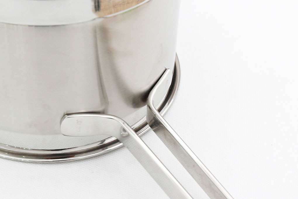 Quánh inox 3 đáy nắp kính 16 cm Happycook Richar Q16-RS Màu Inox