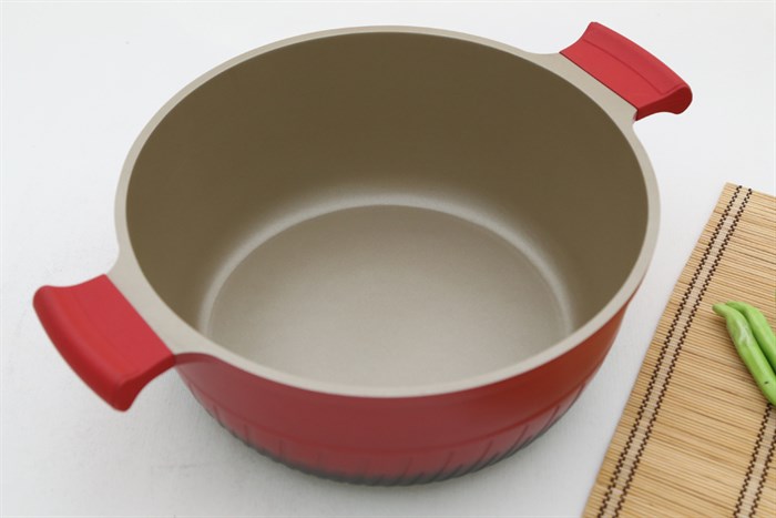 Nồi nhôm chống dính đáy từ 24 cm Elmich Phoenix-2357171 Màu Đỏ đô