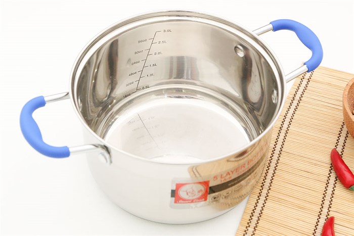 Bộ 3 nồi inox 5 đáy 16, 20, 24 cm Elmich Smartcook-SMR3-2355961 Màu Inox