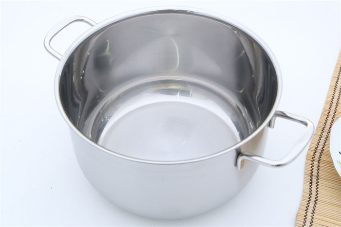 Bộ 5 nồi xửng quánh chảo 3 đáy Fivestars FS08C Màu Inox