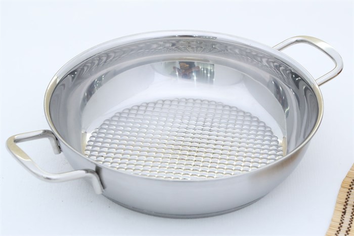 Bộ 5 nồi xửng quánh chảo 3 đáy Fivestars FS08C Màu Inox