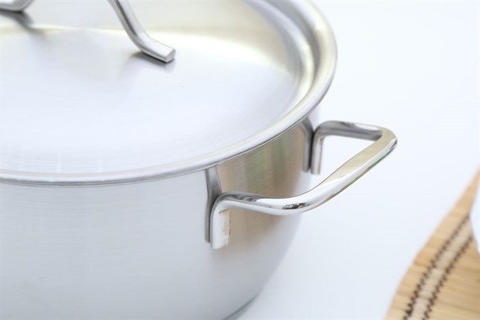 Bộ 5 nồi xửng quánh chảo 3 đáy Fivestars FS08C Màu Inox