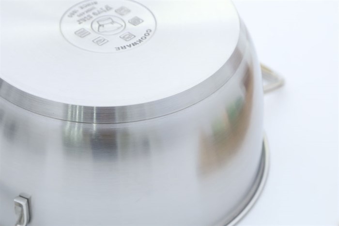 Bộ 5 nồi xửng quánh chảo 3 đáy Fivestars FS08C Màu Inox