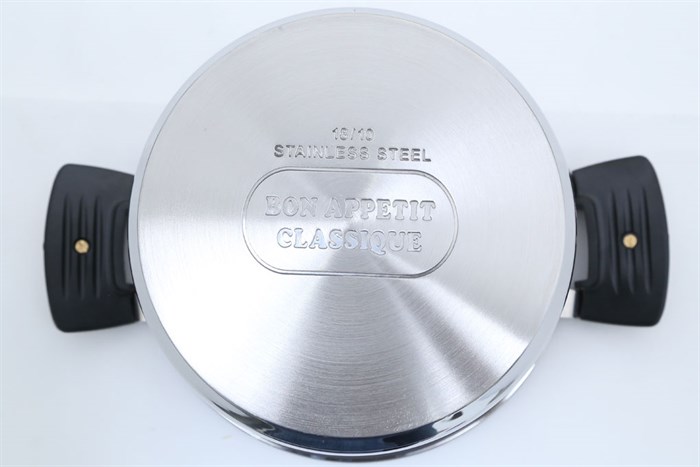 Bộ 3 nồi inox 3 đáy nắp kính Happycook Bon Appetit Lite HC-06BA Màu Inox