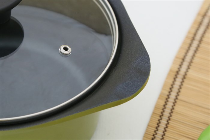 Bộ 3 nồi nhôm đúc nắp kính Goldsun AD02-3106AG Màu Xanh lá