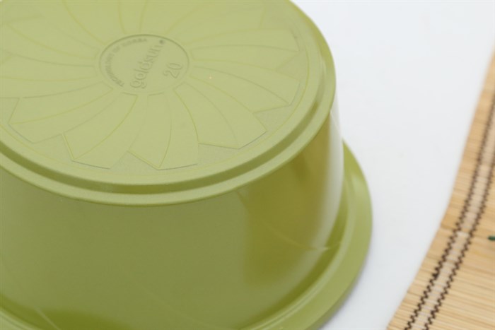 Bộ 3 nồi nhôm đúc nắp kính Goldsun AD02-3106AG Màu Xanh lá