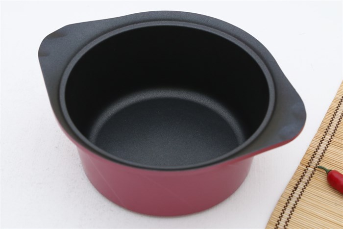 Bộ 3 nồi nhôm đúc nắp kính Goldsun AD02-3106AG Màu Hồng