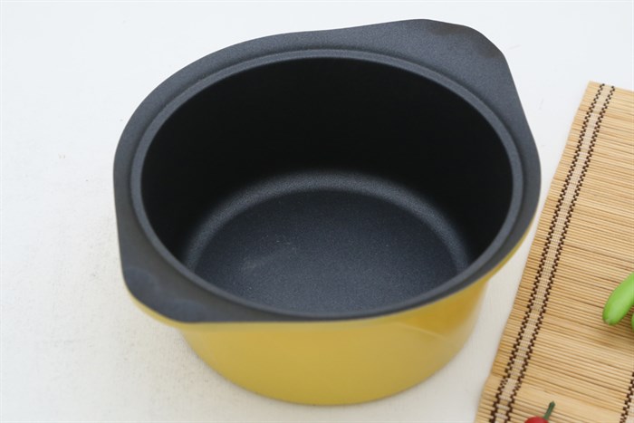 Bộ 3 nồi nhôm đúc nắp kính Goldsun AD02-3106AG Màu Vàng