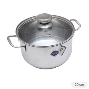 Nồi Inox 3 Đáy Nắp Kính 20 Cm Fivestar N20 - 3Dg