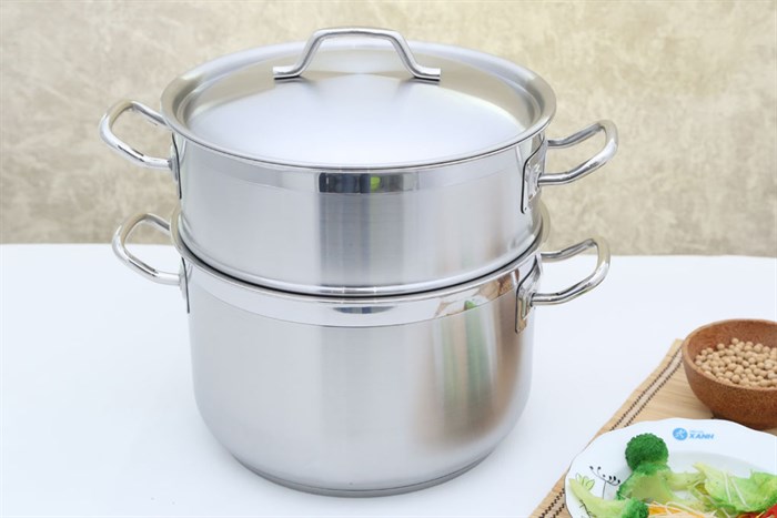 Bộ nồi xửng inox 3 đáy 28 cm Fivestar ST28-3D