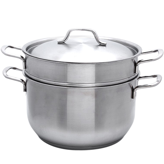 Bộ nồi xửng inox 3 đáy 24 cm Fivestar ST24-3D Màu Inox