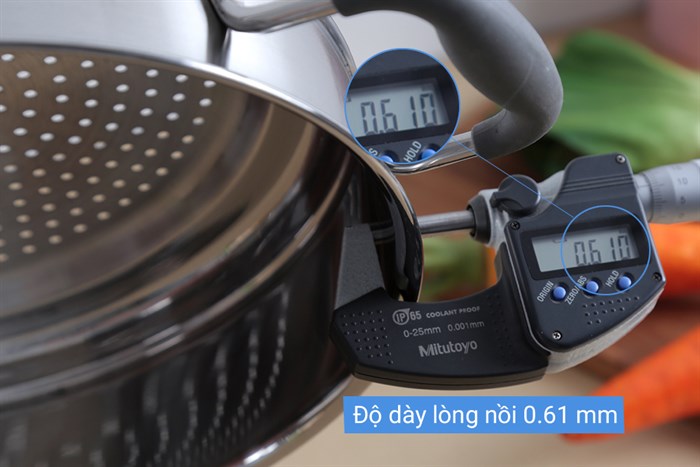 Bộ nồi xửng đáy từ 24 cm Fivestar ST24-SLC Màu Inox