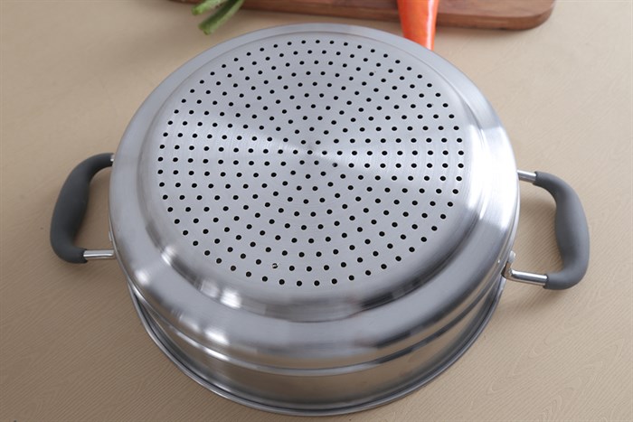 Bộ nồi xửng đáy từ 24 cm Fivestar ST24-SLC Màu Inox