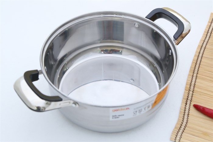 Bộ nồi xửng inox Goldsun GE05-2303SG - 24cm Màu Inox