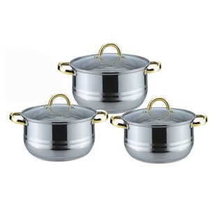 Bộ 3 nồi inox 3 đáy 16, 20, 24 cm Kangaroo KG157