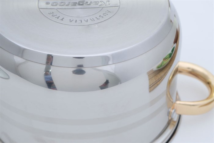 Bộ 3 nồi inox 3 đáy 16, 20, 24 cm Kangaroo KG157 Màu Inox