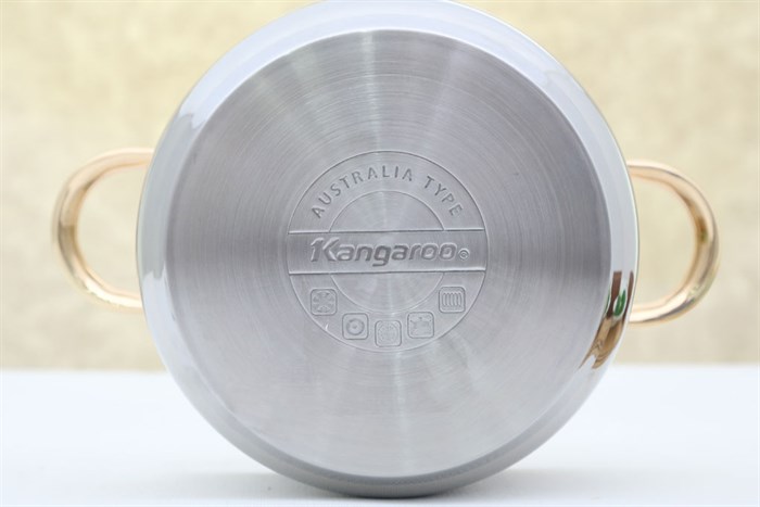 Bộ 3 nồi inox 3 đáy 16, 20, 24 cm Kangaroo KG157 Màu Inox