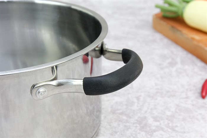 Nồi inox 3 đáy nắp kính 20 cm Sunhouse SHG24320 Màu Inox