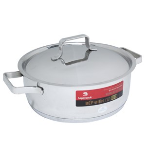 Nồi inox 3 đáy 24 cm Happycook Milan N24-ML