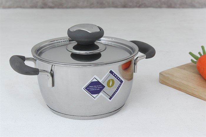 Nồi inox 3 đáy nắp inox 16 cm Fivestar N16-3DC