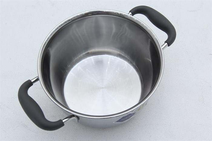 Nồi inox 3 đáy nắp inox 16 cm Fivestar N16-3DC Màu Inox