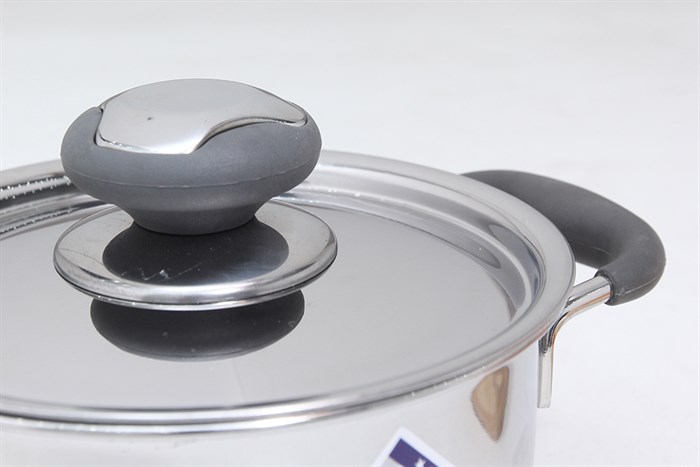 Nồi inox 3 đáy nắp inox 16 cm Fivestar N16-3DC Màu Inox