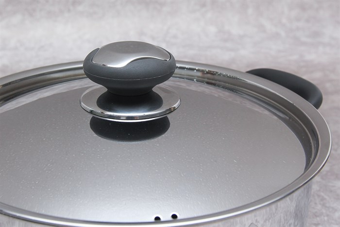 Nồi inox 3 đáy nắp inox 24 cm Fivestar N24-3DC Màu Inox