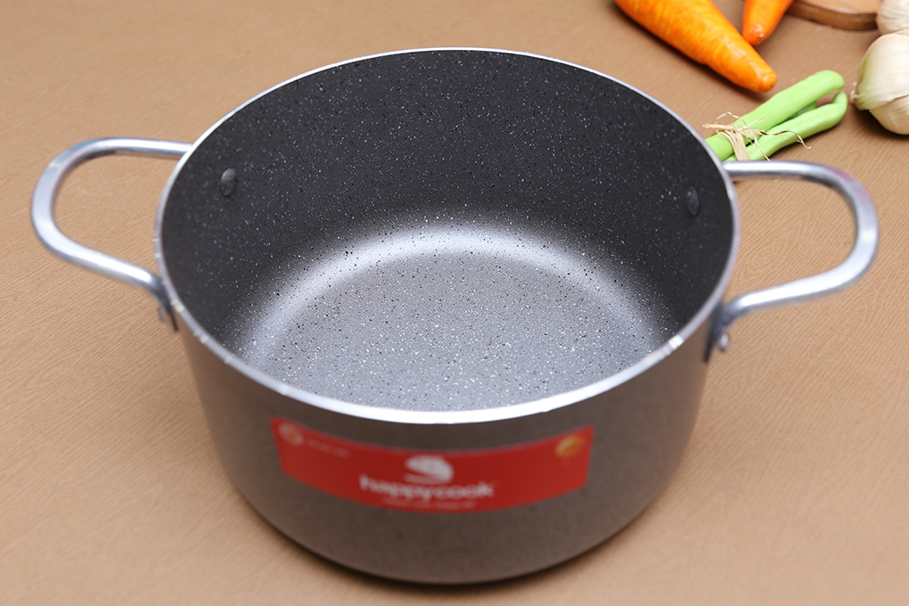 Nồi nhôm chống dính nắp kính 20 cm Happycook N20-WA - 5