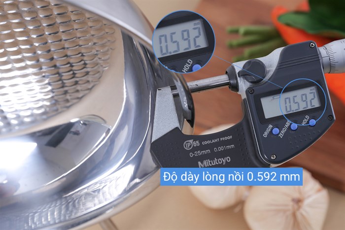 Nồi lẩu inox 3 đáy nắp kính 24 cm Fivestar L24-3DG Màu Inox