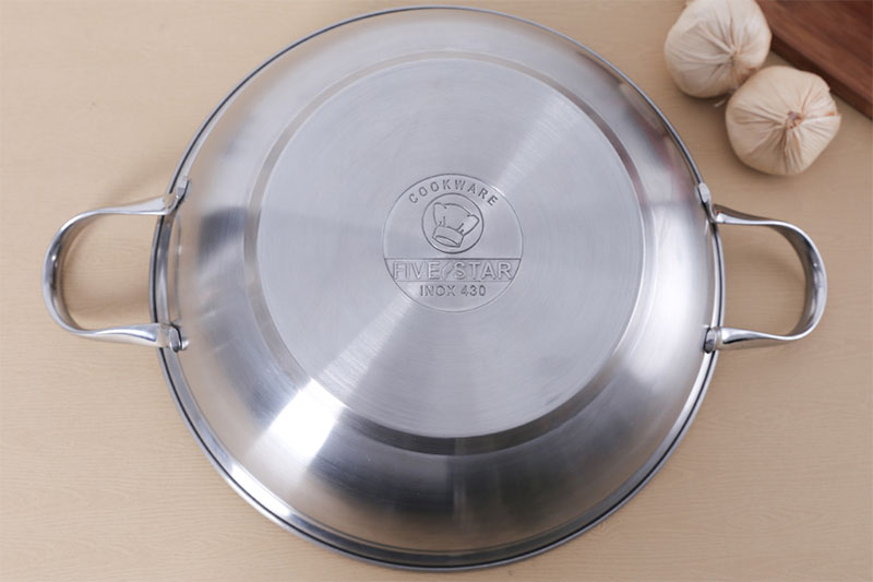 Nồi lẩu inox 3 đáy Fivestar W26-3DG 26cm Nồi lẩu inox 3 đáy Fivestar W26-3DG 26cm