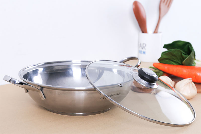 Nồi lẩu inox 3 đáy Fivestar W26-3DG 26cm Nồi lẩu inox 3 đáy Fivestar W26-3DG 26cm