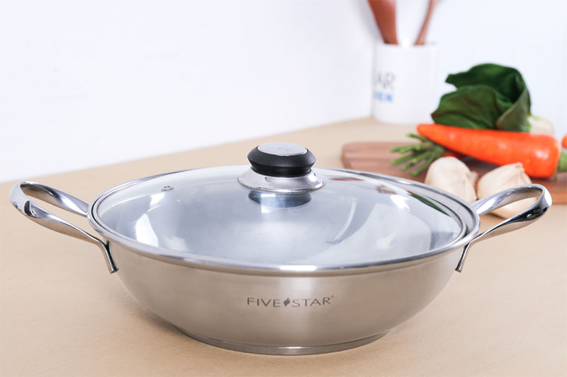 Nồi lẩu inox 3 đáy Fivestar W26-3DG 26cm Nồi lẩu inox 3 đáy Fivestar W26-3DG 26cm