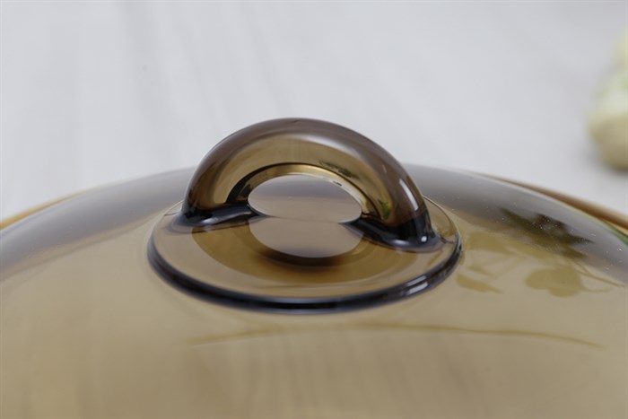 Nồi thủy tinh nắp kính 2 lít Luminarc Blooming Amberline Màu Nâu