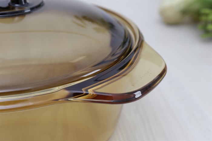 Nồi thủy tinh nắp kính 2 lít Luminarc Blooming Amberline Màu Nâu