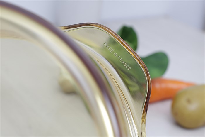 Nồi thủy tinh nắp kính 2 lít Luminarc Blooming Amberline Màu Nâu