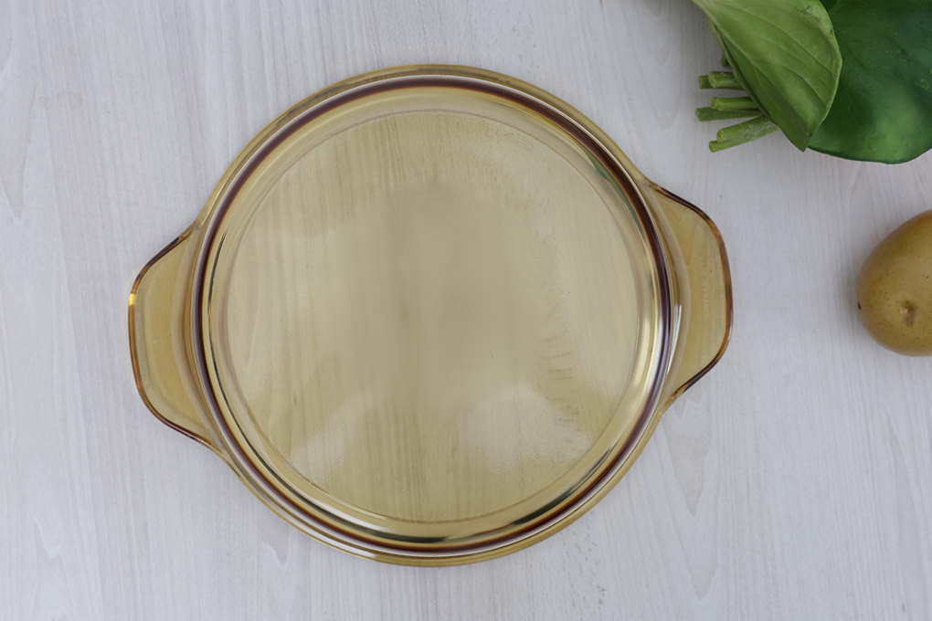 Nồi thủy tinh nắp kính 3 lít Luminarc Blooming Amberline Màu Nâu