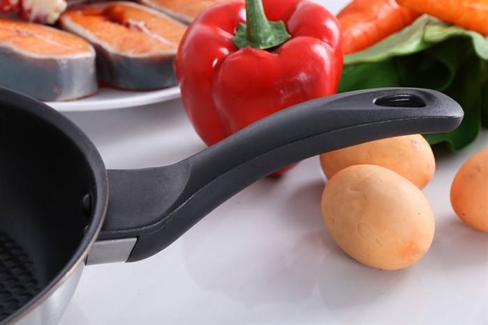 Chảo inox chống dính đáy từ 22 cm Fivestar CKD22-3DI Màu Inox